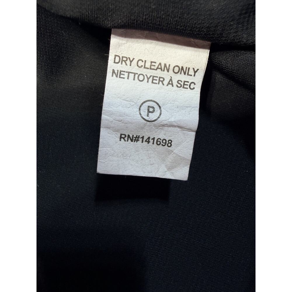 Ramy Brook Julie Metallic Wrap Dress Size 6 Black Shimmer High Low Midi NWT - Picture 3 of 14